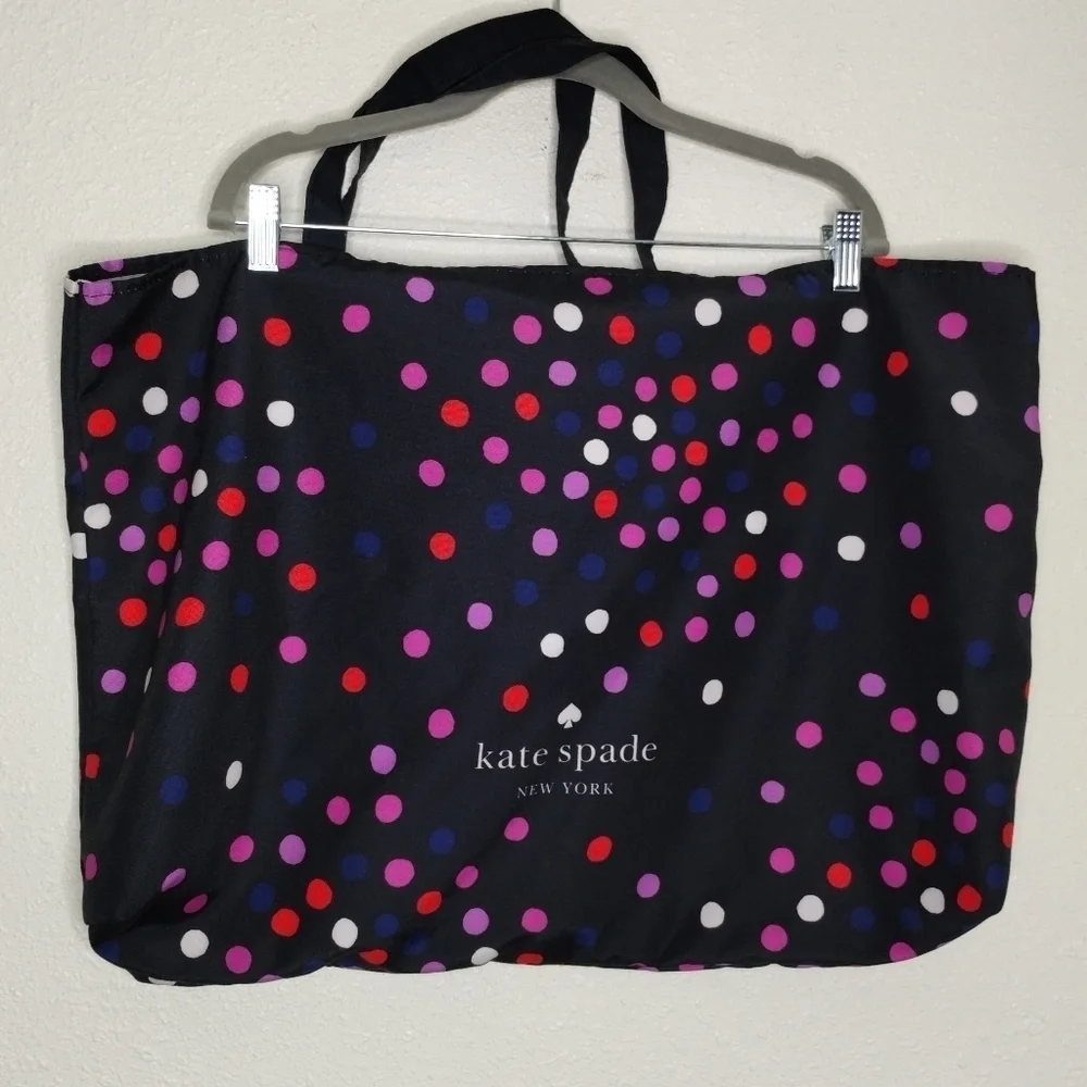 Kate Spade Black Polka Dot Large Tote